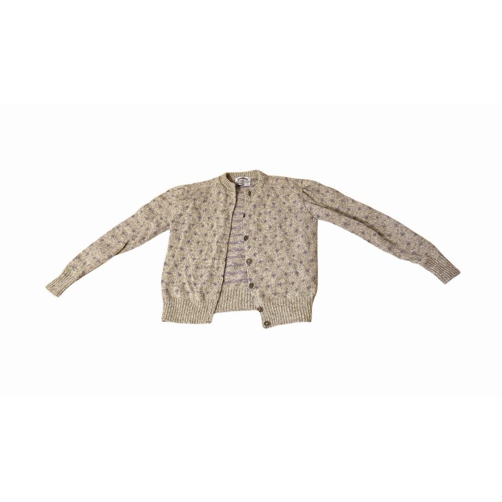 VINTAGE Cambridge Dry Goods Cardigan Sweater Medium Metal Buttons 3492-10 - Picture 4 of 13